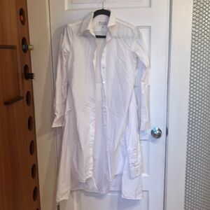 Maison Martin Margiela long white shirt dress